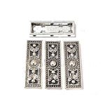 10pcs Pkg. 3 hole spacer bar link beads for multi row jewelry making Size 24x8mm