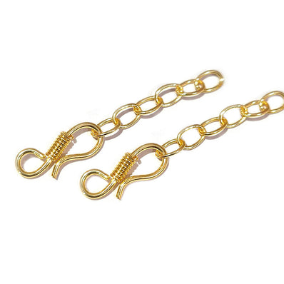 10pcs, Gold Plated S Hook, best quality Tarnish Resistance plated
