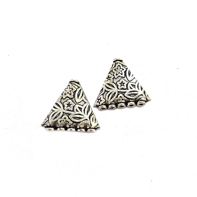 10 PCS PACK, 3 HOLE SPACER BAR, OXIDIZED SILVER PLATED, IN SIZE ABOUT 18x20 MM, BEST FOR MULTI ROW JEWELRY MAKING