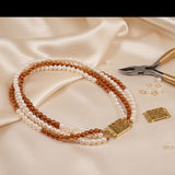 2pcs pkg. 4 Loops, Square Shaped Jewerly making Clasp in 22k plated Anti Tarish,Brass Material 12X23MM