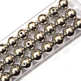 50 grams, 14mm, pack ccb beads acrylic base silver metallic round beads