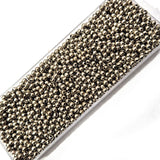 3mm CCB Silver metallic acrylic beads light weight jewelry and craft making beads 50GRMS