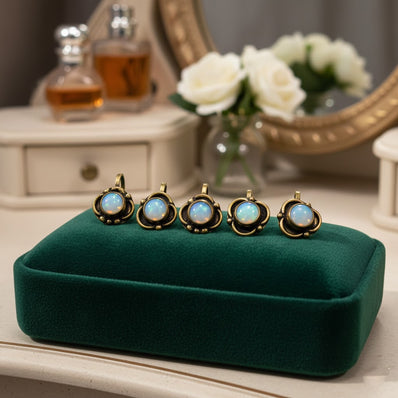 5 pcs Random mix antiqued mixed antique nose pin clip on