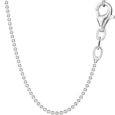 Premium 1mm Ultra-Fine Ball Chain – High-Shine Tarnish Resistant Bead Necklace – Sleek Everyday Essential