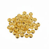 500pcs, 6mm Gold Textured Bead Caps- Flower Spacers for Jewelry Making – 500pcs Bulk Floral End Caps for DIY Beading