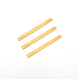 20pcs pkg. 4x50mm Gold Plated Rectangular Bar Charms – Vertical Pendants & Jewelry Making