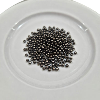 lack Round Crimp Beads 2.5mm – 500pcs Metal Jewelry Making Crimp Beads Pack