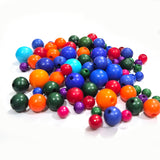 50 grams pkg. Round mix Acrylic Plastic beads for Crafts and jewelry making