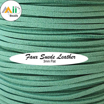 5 Meters 3mm Double Sided Faux Suede Braided Cord Korean Velvet Leather Rope for Handmade Jewelry Making, Bracelet Necklace DIY Craft Supplies