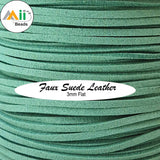 5 Meters 3mm Double Sided Faux Suede Braided Cord Korean Velvet Leather Rope for Handmade Jewelry Making, Bracelet Necklace DIY Craft Supplies