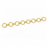 10 Pcs Gold Plated Extension Tail Chain Connectors | Adjustable Extender Chains for DIY Bracelet, Necklace & Jewelry Making Findings