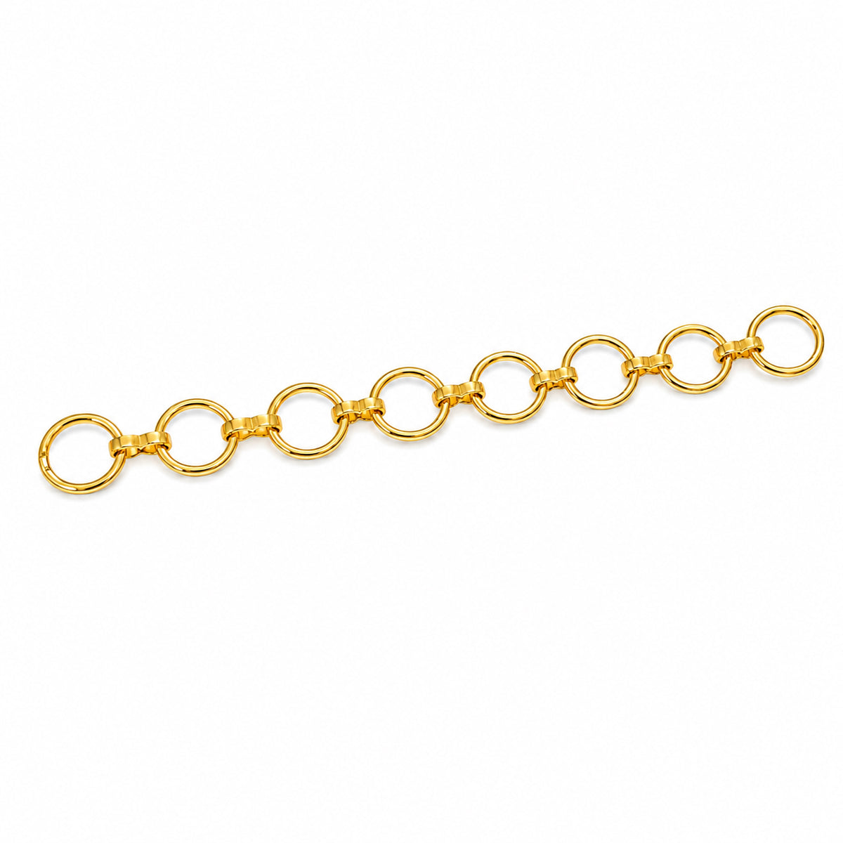 10 Pcs Gold Plated Extension Tail Chain Connectors | Adjustable Extender Chains for DIY Bracelet, Necklace & Jewelry Making Findings