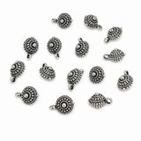 30 Pcs Oxidized Silver Metal Charms 8x11mm | Traditional Spacer Charms for Jewelry Making, Earrings, Necklaces & Bracelets