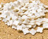 10mm White Flower Shape MOP Beads Strand | Mother of Pearl Clover Beads | Jewelry Making Supplies | Approx. 32 Beads Per String