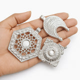 Large Aluminum Metal Pendant Mix – 5 Pieces Random Assorted Designs