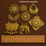 100 Grams Random Mix Big Size Gold Plated Metal Pendants & Charms | Assorted Jewelry Making Components | Sale Lot