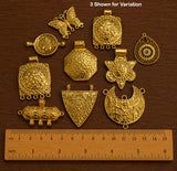 100 Grams Random Mix Big Size Gold Plated Metal Pendants & Charms | Assorted Jewelry Making Components | Sale Lot
