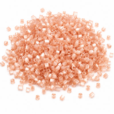 Monalisa Cats Eye Tube Glass Seed Beads 8/0 Mix Pack – 7 Opaque Colors, 20 Grams Each (140 Grams Total) – Jewelry Making, Embroidery & Bead Weaving