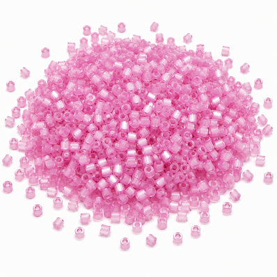Monalisa Cats Eye Tube Glass Seed Beads 8/0 Mix Pack – 7 Opaque Colors, 20 Grams Each (140 Grams Total) – Jewelry Making, Embroidery & Bead Weaving