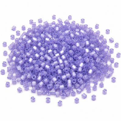 Monalisa Cats Eye Tube Glass Seed Beads 8/0 Mix Pack – 7 Opaque Colors, 20 Grams Each (140 Grams Total) – Jewelry Making, Embroidery & Bead Weaving