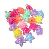 Mixed Color Acrylic Star Beads 16mm – Large Transparent Star Spacer Beads – 50 Grams Pack for Jewelry Making