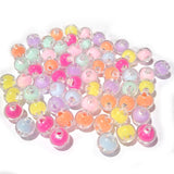 8mm Mixed Color Clear Bubble Round Acrylic Beads (50 Grams Pack)