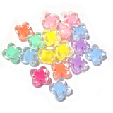Mixed Color Transparent Acrylic Flower Beads 15mm – Cute Floral Spacer Beads – 50 Grams Pack (Approx. 34 Beads)