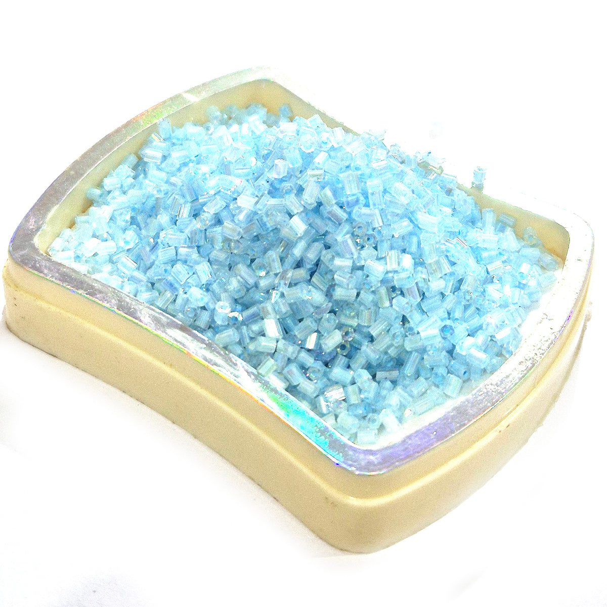 100 Grams Value Pack 11/0 Glass Tube Seed Beads – Light Sky Blue | Cut Dana | Unbeatable Price