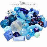 200 Grams Vintage Handmade Glass Beads Mix – Assorted Shapes & Uneven Sizes