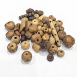 200pcs Pack Antique Bone Bead Mix – Natural Vintage Tribal Beads for Jewelry Making
