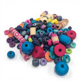 400pcs Pack Colorful natural Dyed Bone Bead Mix – Multicolor Tribal Beads for Jewelry Making