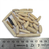 30pcs Pack Natural Bone Hairpipe Beads – Mixed Size Tribal Beads for Boho Jewelry Making