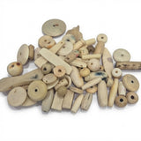 200 Pcs Pack, Bone Beads Mix Plain for jewelry making, 4 shown for variation