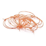 20 PAIRS (40 PCS) Rose gold  HOOPS FOR EARRING MAKING 35MM