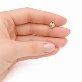 20pcs Small Gold and Silver Heart Charms, Puffy Heart Pendant Charms, Mini Metal Heart Charms for Bracelet Necklace Earrings DIY Jewelry Making Findings