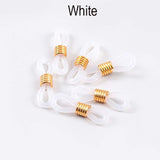 20PCS White EYEGLASS HOLDER RETAINER CONNECTOR