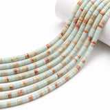 Natural Amazonite Heishi Disc Beads 4x2mm – Semi Precious Gemstone Spacer Beads, 15 Inch Strand, Approx. 150–154 Beads for Jewelry Making