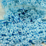 2000 PIECES PACK' 6 MM APPROX AQUA BLUE FIMO POLYMER BEADS