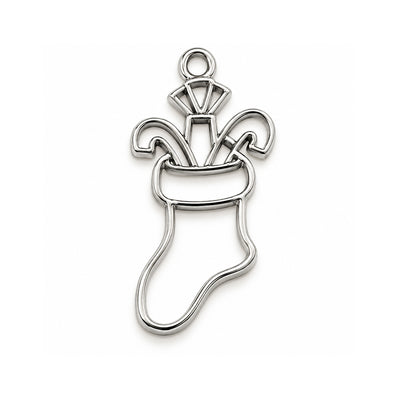 5pcs Stainless Steel Plated Dancer Shape Open Bezel Charm Pendant for Resin Jewelry Making 38x18mm
