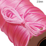 10 Meter Pack' Size About 2.5 ~3mm , This Silk cords known as Rat Tail Beading Cords Pink Color