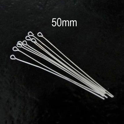 50 GRAMS PACK Silver PLATED EYE PINS SIZE APPROX 50mm LONG