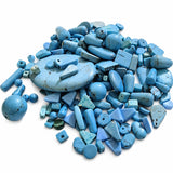 Mix Shape Howlite Synthetic Beads – 100 Grams Pack | Turquoise Blue Jewelry Making Beads | DIY Craft Supplies