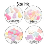 4 Designs Acrylic Combo Beads Set, Jelly color Pastel Color