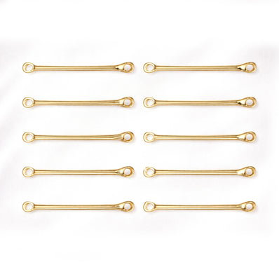 50pcs Pkg. Eye Pin Connector 40mm – Gold Tone Jewelry Making Finding
