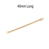 50pcs Pkg. Eye Pin Connector 40mm – Gold Tone Jewelry Making Finding