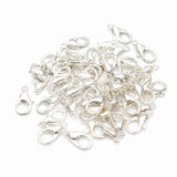 Small Size silver Plated Lobster Clasps Lock for Jewelry Making – Necklace & Bracelet Findings – Pack of 20 Pieces