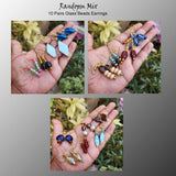 10 Pairs Random Mix wholesale Lot Glass Beads fashion earrings, As Much as Low Rs. 12.00 Per Pair !!!