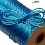 10 Meter Pack' Size About 2.5~3mm , This Silk cords known as Rat Tail Beading Cords