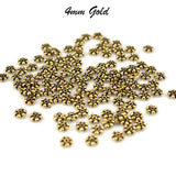 300PCS PKG, 4MM SIZE JEWELRY MAKING Gold OXIDIZED METAL BEADS, SOLD BY 300PCS PACK