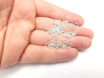 3000 PCS PACK, SMALL SIZE 3MM SILVER  PLATED JUMP RING FOR JEWELRY MAKING